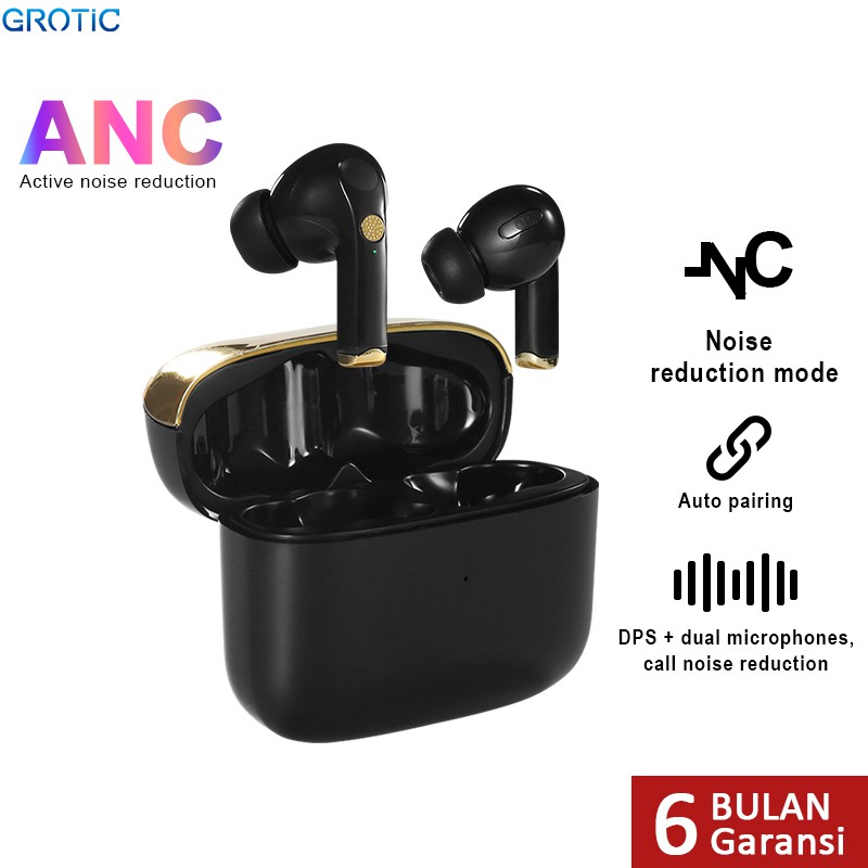 Jual GROTIC XG46 Headset Bluetooth Wireless Earphone ANC Active Noise