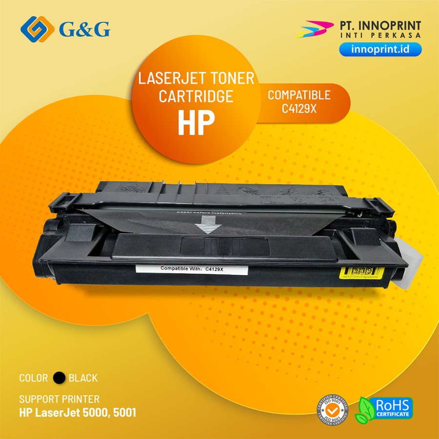 Toner Cartridge HP 29 X (C4129X) BLACK HP LASERJET 5000, 5100 | Shopee  Indonesia