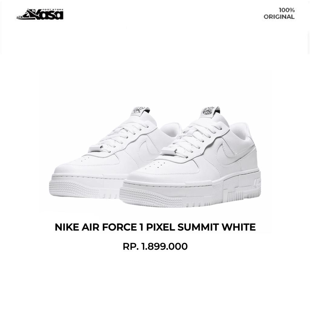 Jual Nike Air Force 1 Pixel Summit White | Air Force 1 Pixel | Af1 White | Pria | Wanita | Original 100% | Shopee Indonesia
