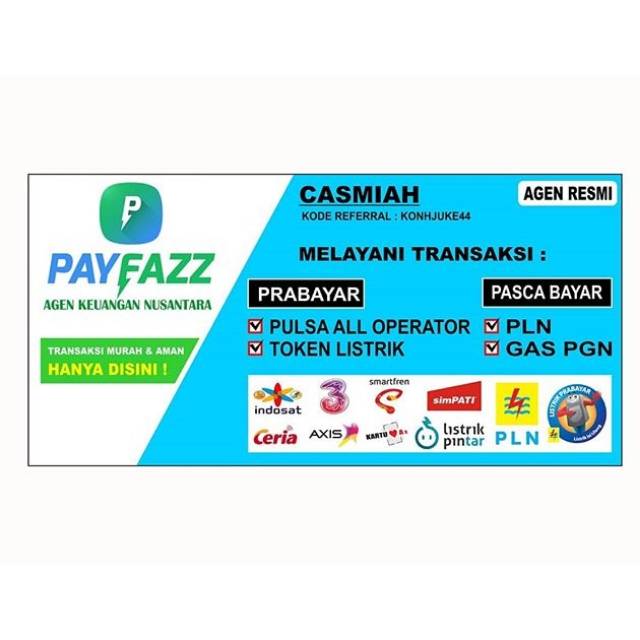 Spanduk Promosi Pulsa contoh desain spanduk
