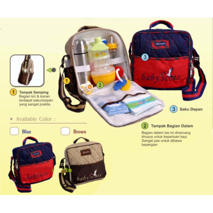 HARGA TERBAIK !Tas Perlengkapan Bayi Kecil Snobby Line Series TPT 1672 Shopee Indonesia