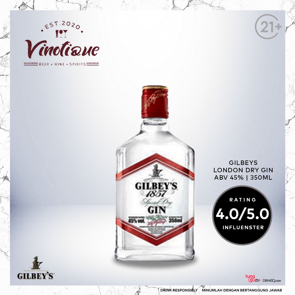 Jual GILBEYS Gin Minuman Alkohol [350 mL] Shopee Indonesia