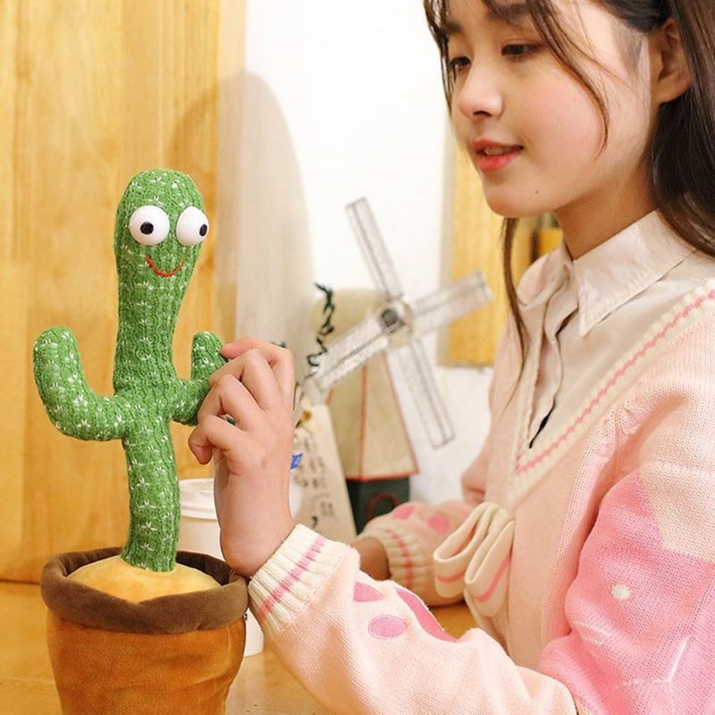Jual Boneka Kaktus Dancing Toy Talk Talking Bisa Menirukan Suara Bicara Berbicara Mainan Lucu | Shopee Indonesia