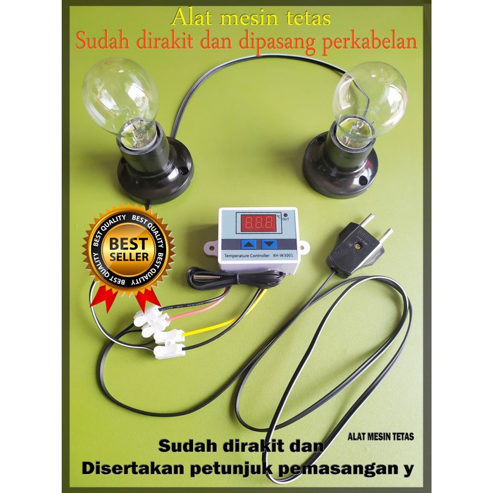 paket komponen mesin tetas digital alat mesin tetas dengan dua buah lampu sudah dirakit siap