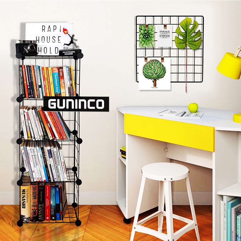 GUNINCO BUKO Rak Buku Besi Sederhana Minimalis Bongkar Pasang Portable Rak  Arsip | Shopee Indonesia