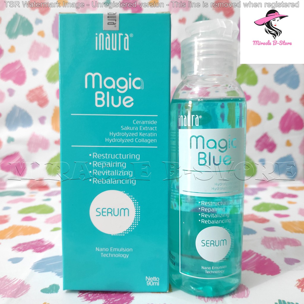 Jual INAURA MAGIC BLUE SERUM 90 ML / KIMIA HAIR COLOR / SMOOTHING