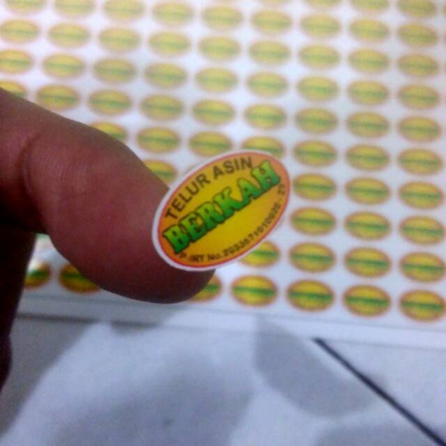 Desain Stiker Telur Asin