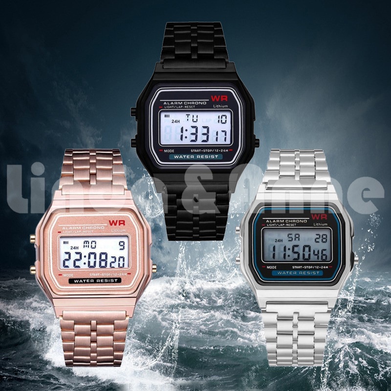 Jual Jam Tangan Model Casio Digital Rantai Fashion Wanita Dan Pria