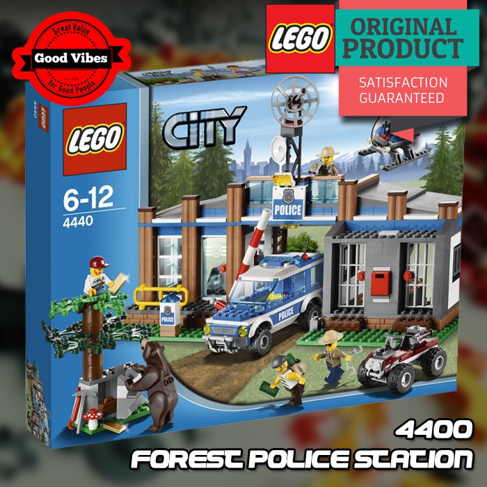 Jual Original Lego City 4440 Forest Police Station - Mainan Anak Polisi Hutan Beruang Mobil Motor | Shopee Indonesia