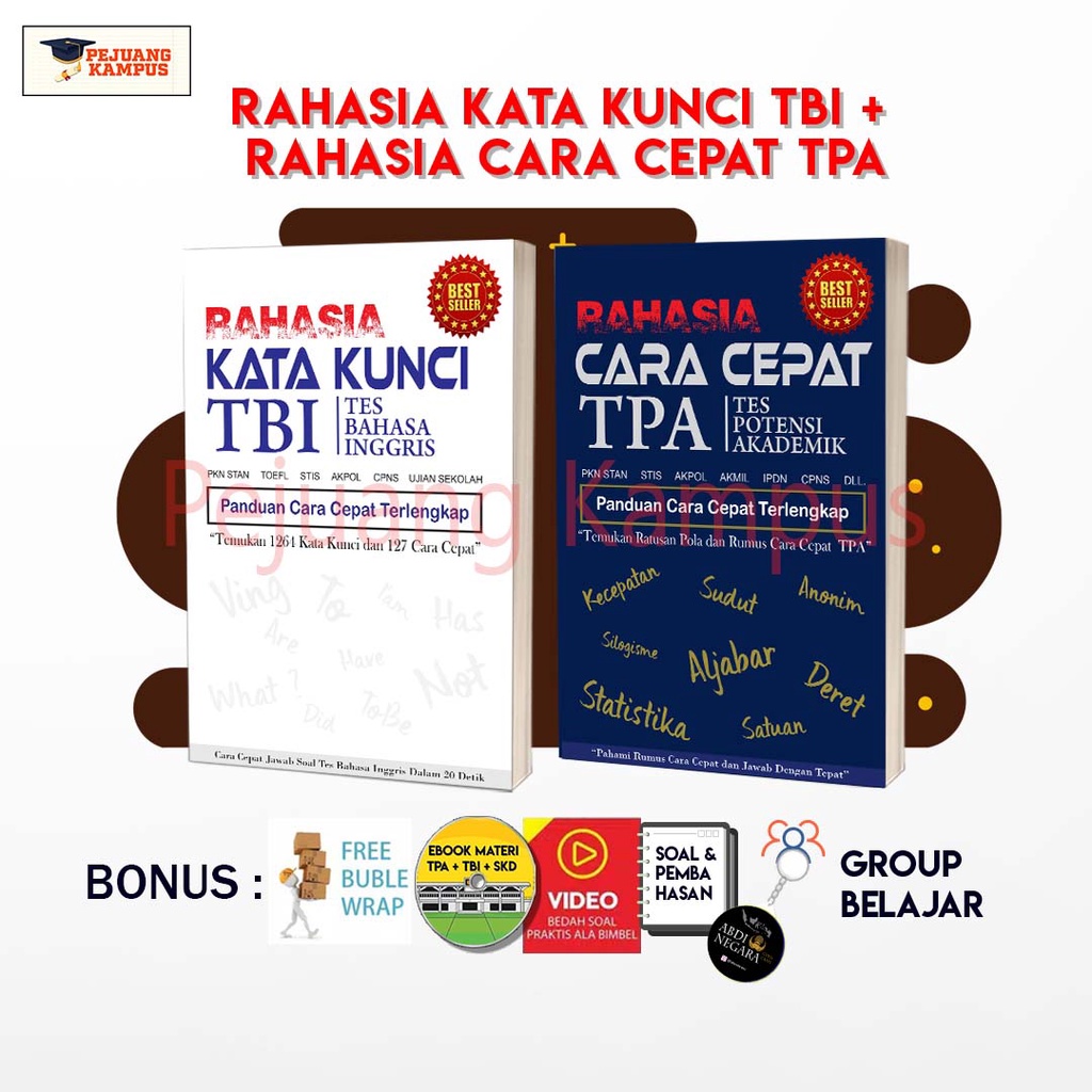 Jual ORIGINAL BUKU KEDINASAN MASUK PKN STAN TES CPNS TES KEDINASAN TPA