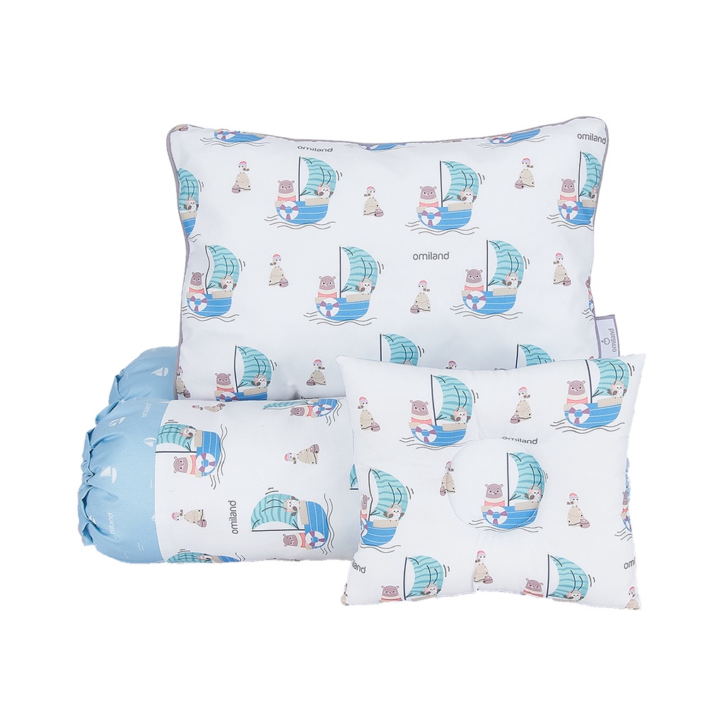 blå påslakan Jual Omiland Bantal Guling Set + Bantal Peang Sailor Series Ob37161 Ob37162 Indonesia|Shopee Indonesia