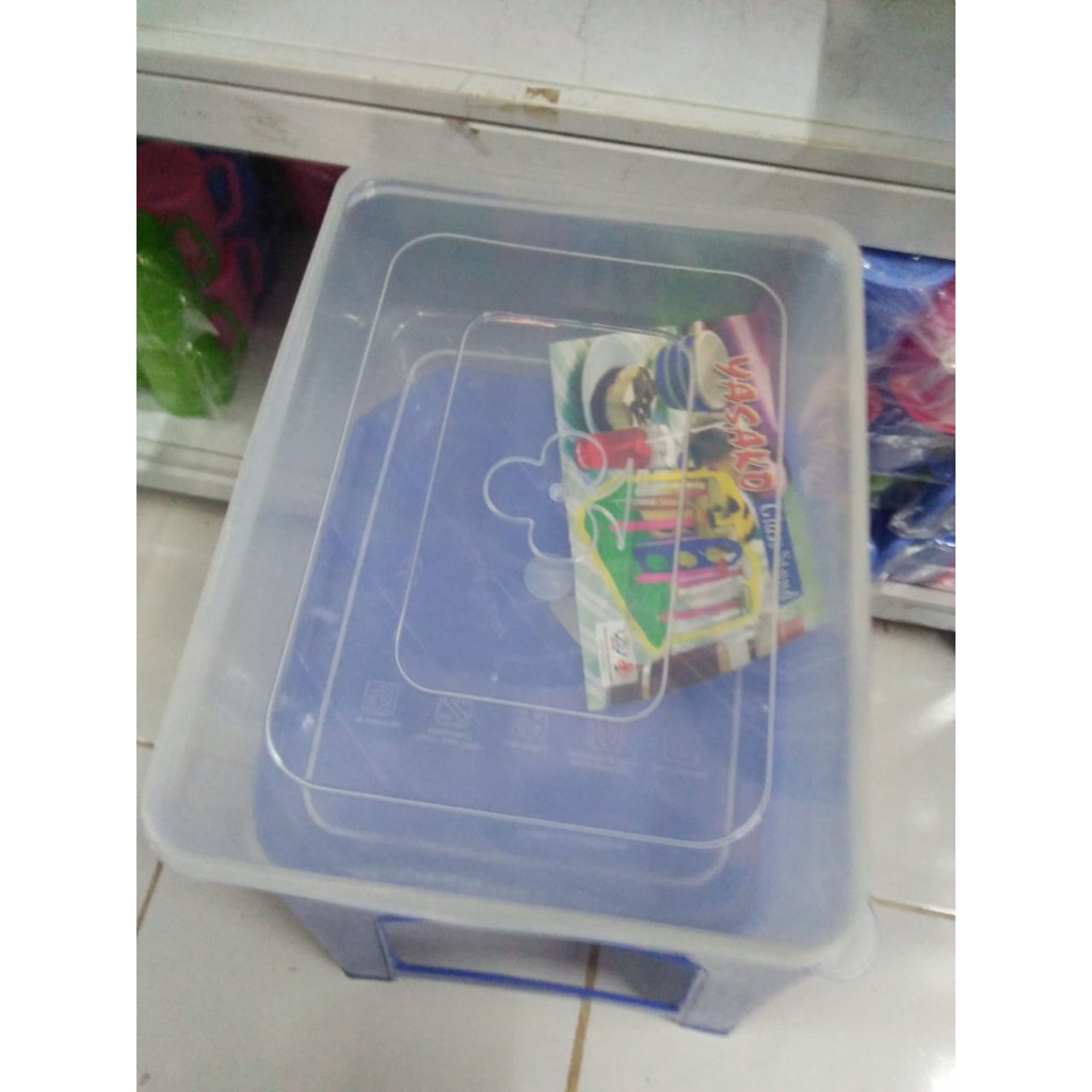 tempat donat tutup plastik BESAR kue gorengan susun VARIA roti kecil