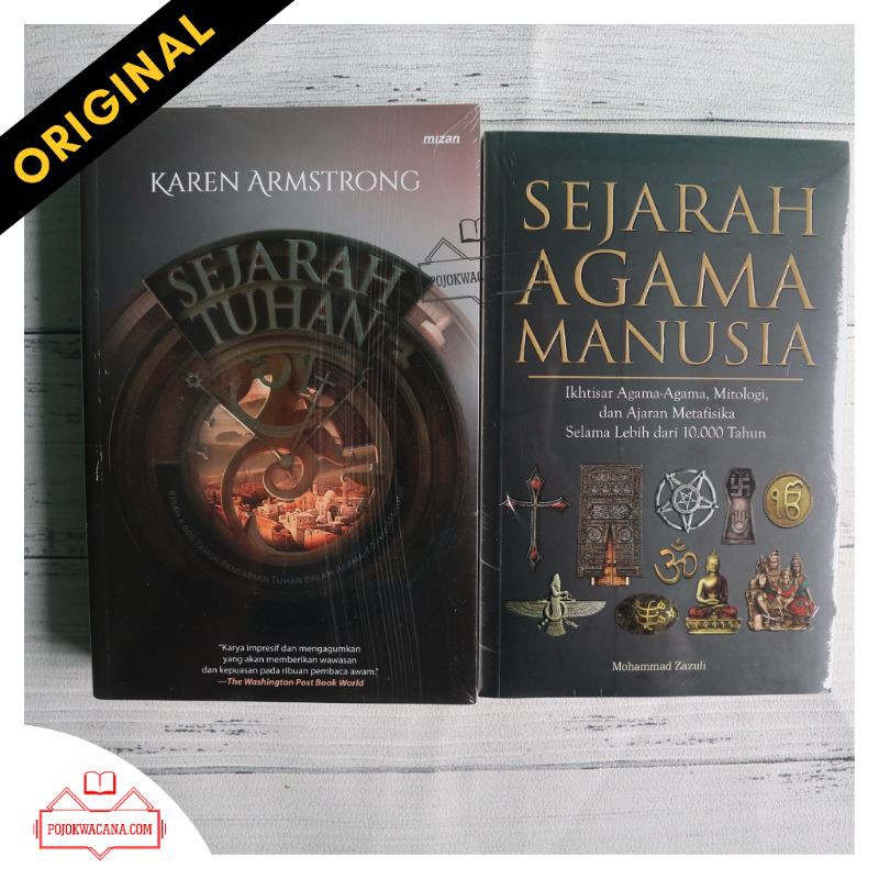 Jual Original Paket Buku Sejarah Tuhan Karen Armstrong + Sejarah