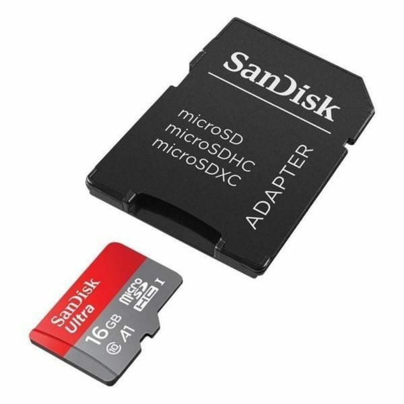 Micro Sd Adaptor Memory Card Sandisk 16/32/64/128/256 Gb A1 To Micro Sd To Sdhc/ Sdxs/ Sd / Mmc/Micro Sd | Shopee Indonesia
