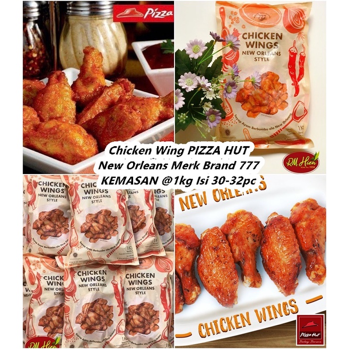 Jual Chicken wings new orleans wing Pizza Hut 1kg 1000gr 777 PHD Sayap