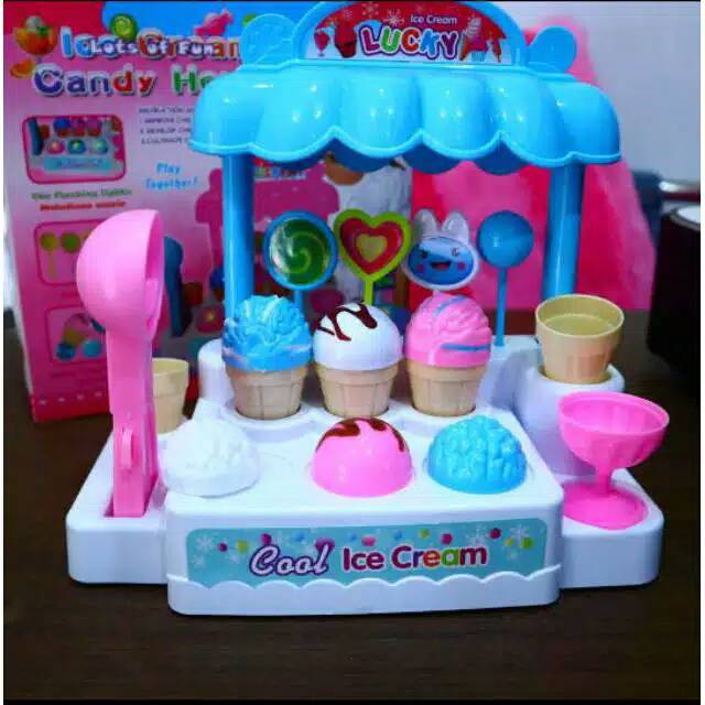 Jual Free Baterai- Mainan Ice Cream Shop Mainan Candy Shop Mainan Anak Jualan Es Krim Ice Cream Kids Toys | Shopee Indonesia