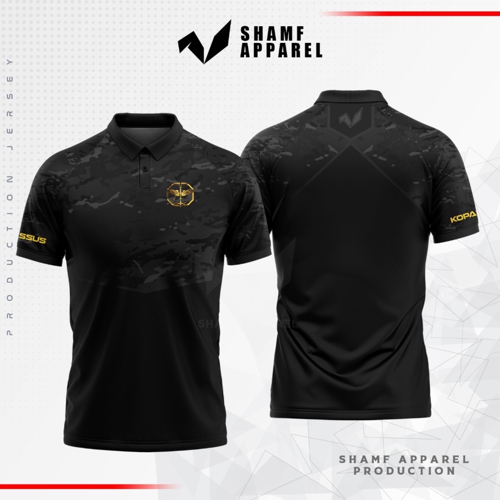 Jual Kaos Jersey CUSTOM TNI AD, KOPASUS, MARINIR full printing polo
