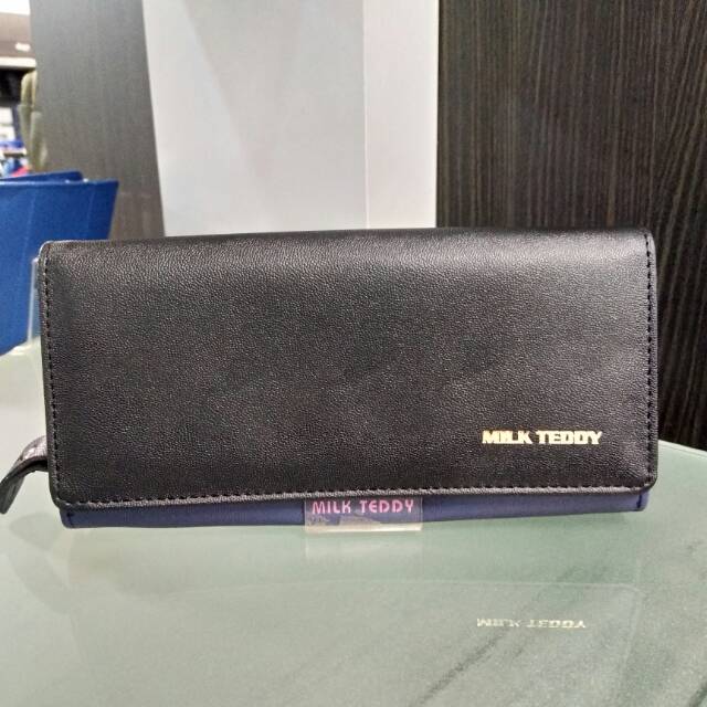 DOMPET MILK TEDDY PANJANG MIX BLACK NAVY Shopee Indonesia