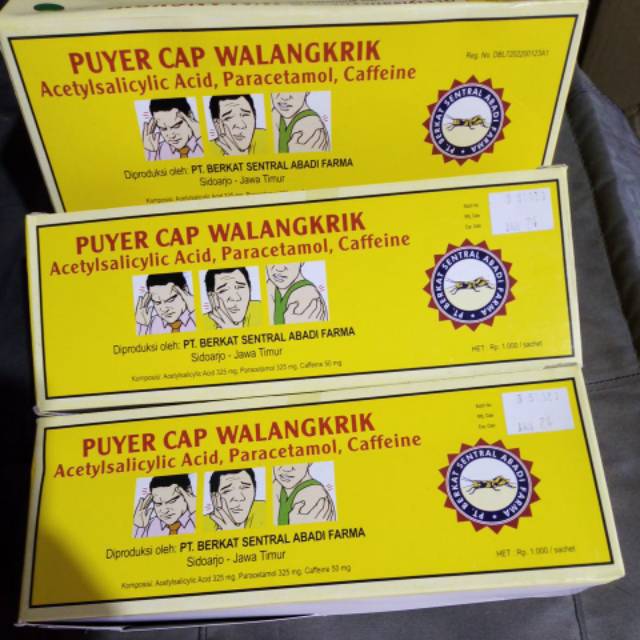 PUYER CAP WALANG KERIK 12pcs Shopee Indonesia