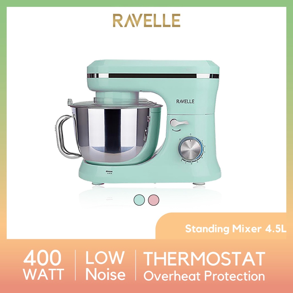 Jual Ravelle Stand Mixer 4.5 Liter Ocean Green Shopee Indonesia