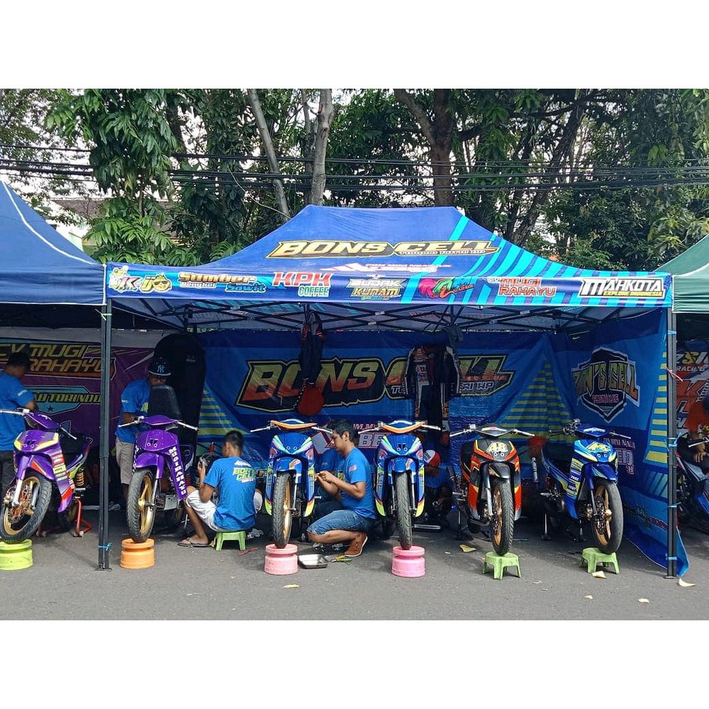 Jual Jual Tenda Paddock Cross 3X4.5 / Tenda Balap / Tenda Lipat Full Branding Limited | Shopee Indonesia