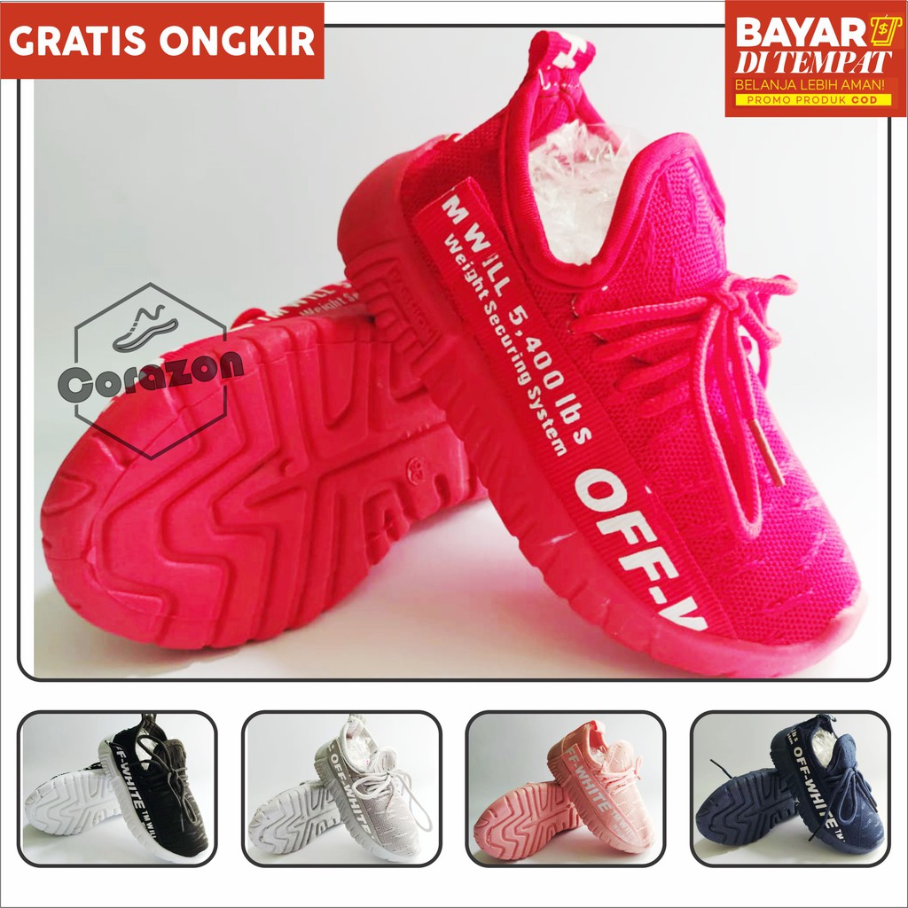 Sepatu sport casual original import dengan motif desain terkerenbahan