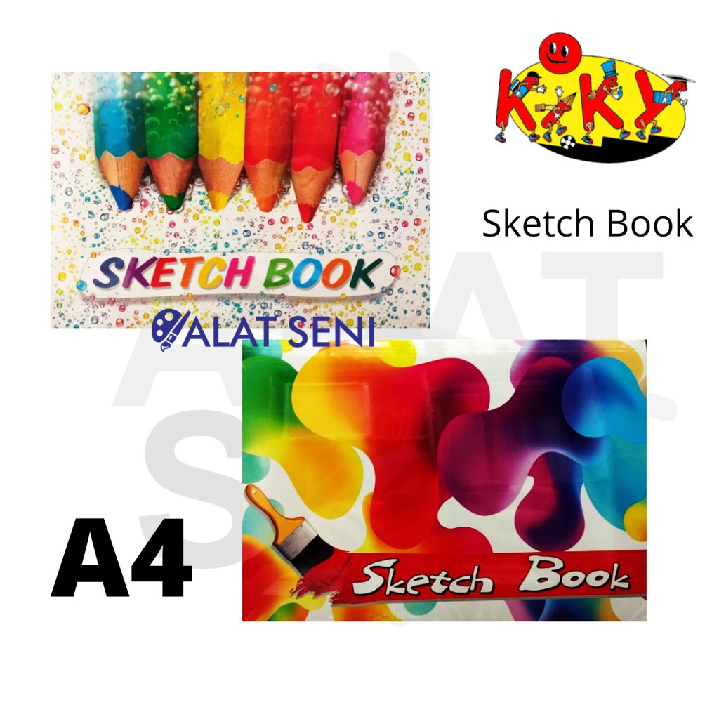 Jual KIKY SKETCHBOOK A4 / BUKU GAMBAR SKETSA UKURAN A4 / Kiky Sketch