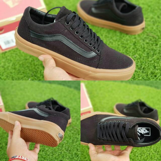 Jual Sepatu Vans Oldskool Black Dope Hitam Coklat/Original Premium/Made In China/Waffle Dt/Import Premium | Shopee Indonesia