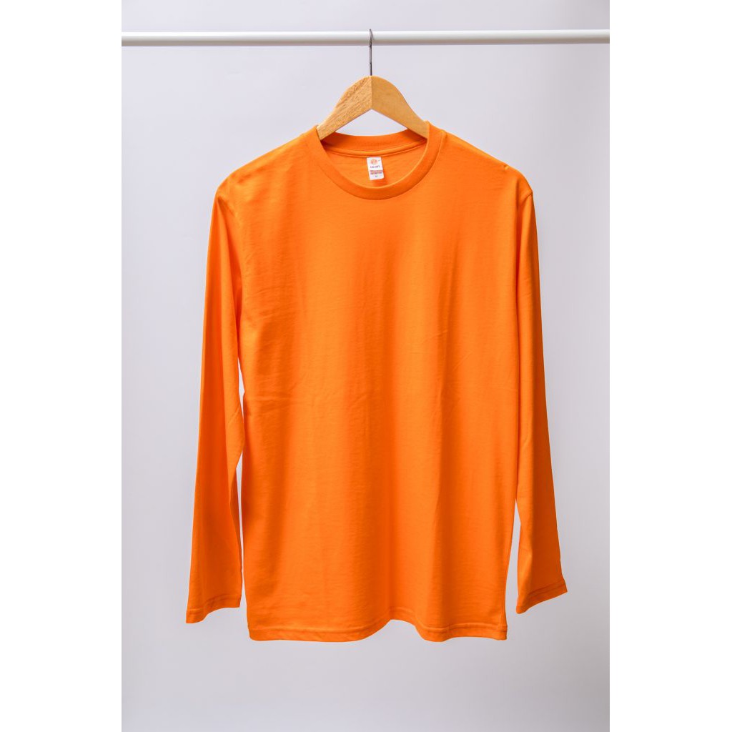 Jual Kaos Polos Lengan Panjang Cotton Combed 30s Yarn Spindle Eco Soft