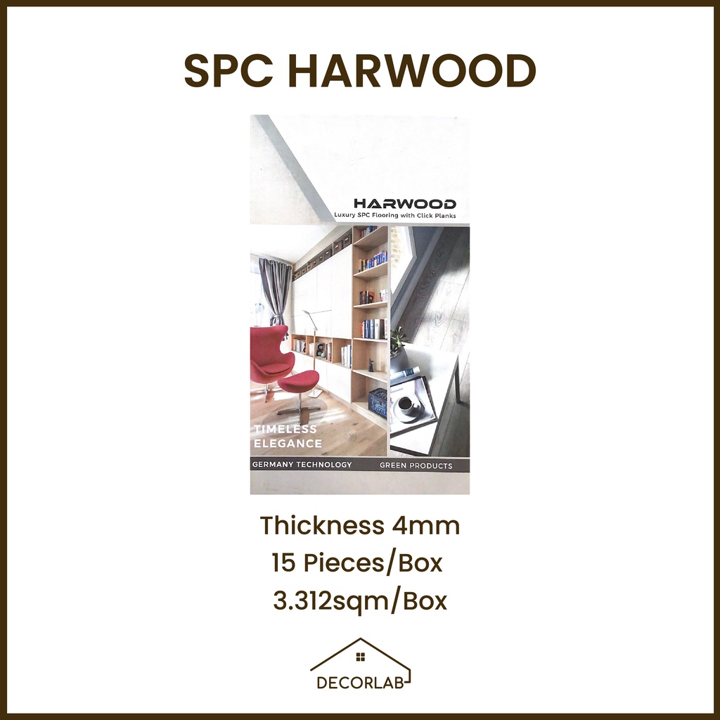 Jual HARWOOD SPC Flooring 4mm SPC Flooring SPC Lantai Click