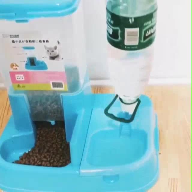 Tempat Makan Minum Hewan Anjing Kucing Otomatis Pet Food Dispenser