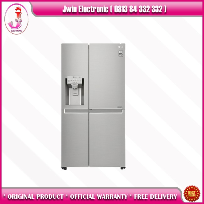 Jual Kulkas LG Side By Side GCL247CLCV Indoor Ice Maker Shopee
