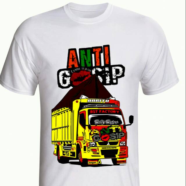 Foto Truk Anti Gosip livery bussid polos