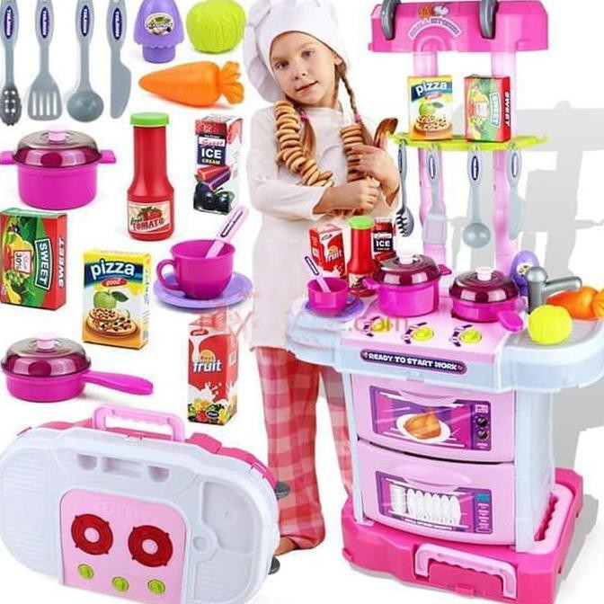 Jual Diskon Harga Mainan Masak Masakan Little Chef Pink Mainan Anak Perempuan Ws097 Td221 | Shopee Indonesia