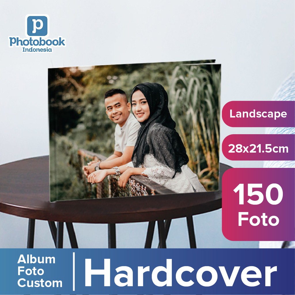 Photobook Voucher 11"x8.5" Album Foto Custom 40 Halaman Hardcover, Landscape Imagewrap Shopee