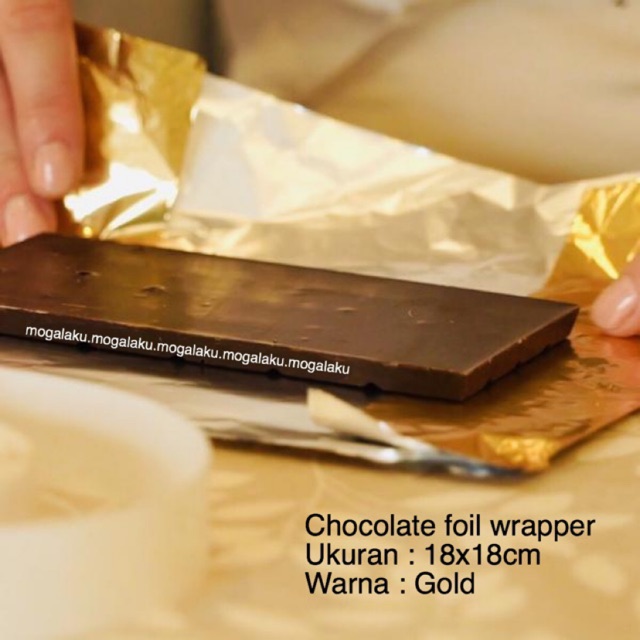 Jual Foil Coklat Chocolate Foil Pembungkus Coklat Kertas Foil Bungkus Coklat | Shopee Indonesia
