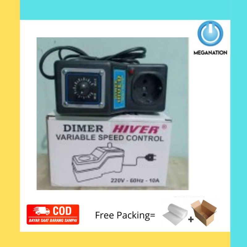 ALAT PENGATUR DAYA DAN KECEPATAN/DIMER VARIABLE SPEED CONTROL HIVER DIMMER Shopee Indonesia