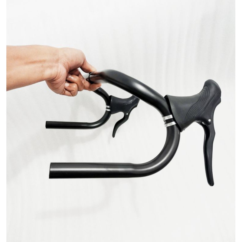 Jual Paket Stang Sepeda Balap Standrt 25,4Mm / Stang Sepeda Drobbar / Handle Rem Sepeda Balap | Shopee Indonesia