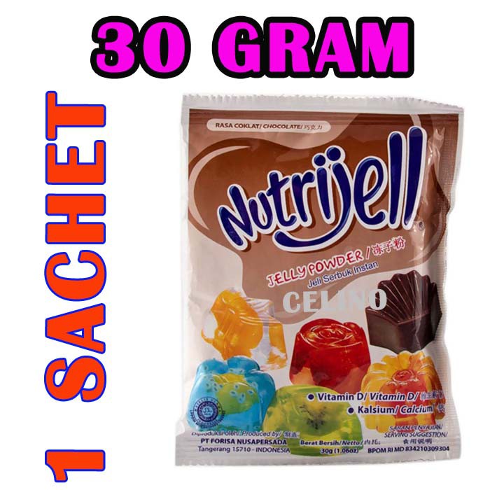 Jual Nutrijell Coklat 30Gram 1-Sachet | Shopee Indonesia