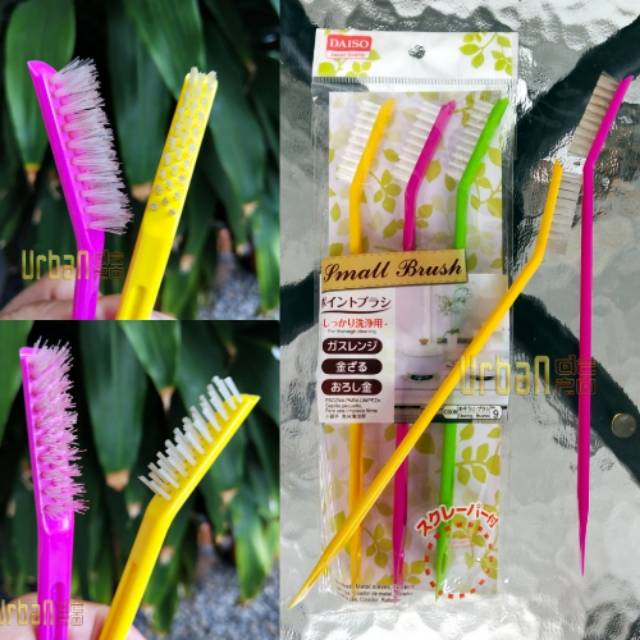 Japan DAISO Point Brush Small Cleaning Brushes C008 No 9 Sets of 3 Pcs Shopee Indonesia