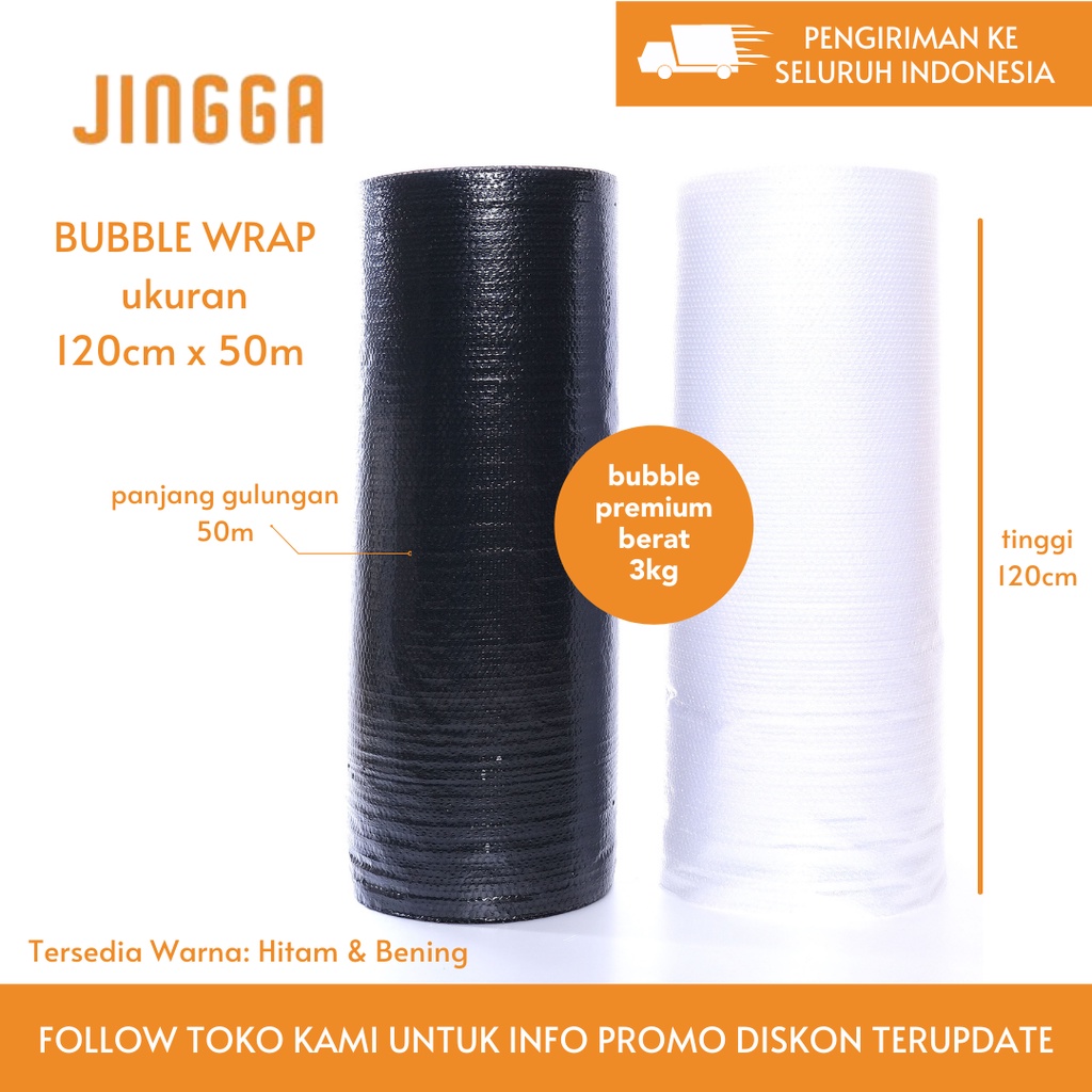 Jual Bubble Wrap Hitam (120cm x 50m) Indonesia