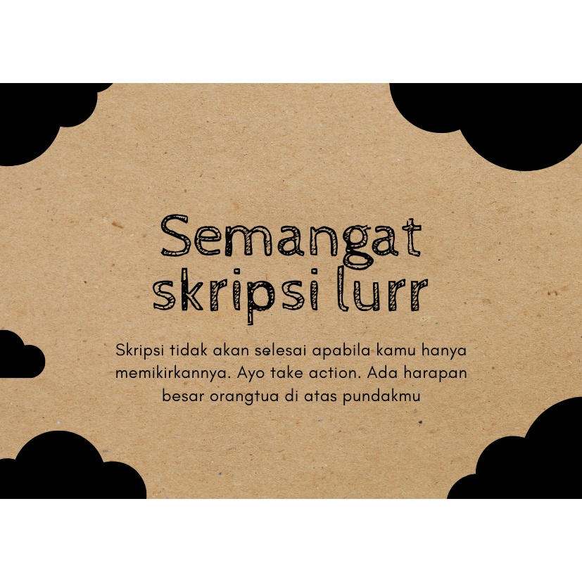 Jual 7X9 Cm Kartu Ucapan Semangat Skripsi Indonesia|Shopee Indonesia