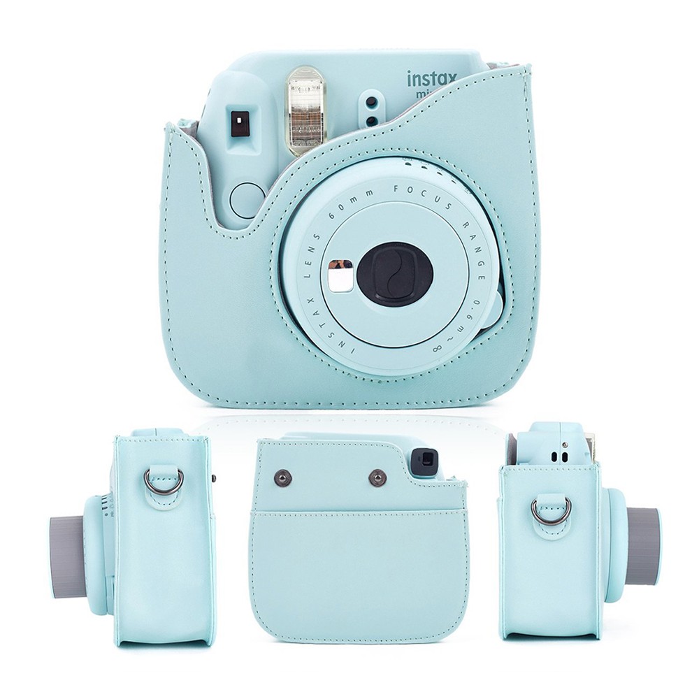 Jual Fujifilm Kamera Polaroid Instax Mini 8 9 Leather Bag Half Case / Tas / Case / Casing - Ice Blue | Shopee Indonesia