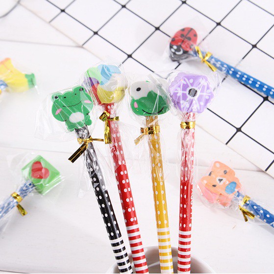 PENSIL + PENGHAPUS SET / PENSIL + PENGHAPUS KARAKTER