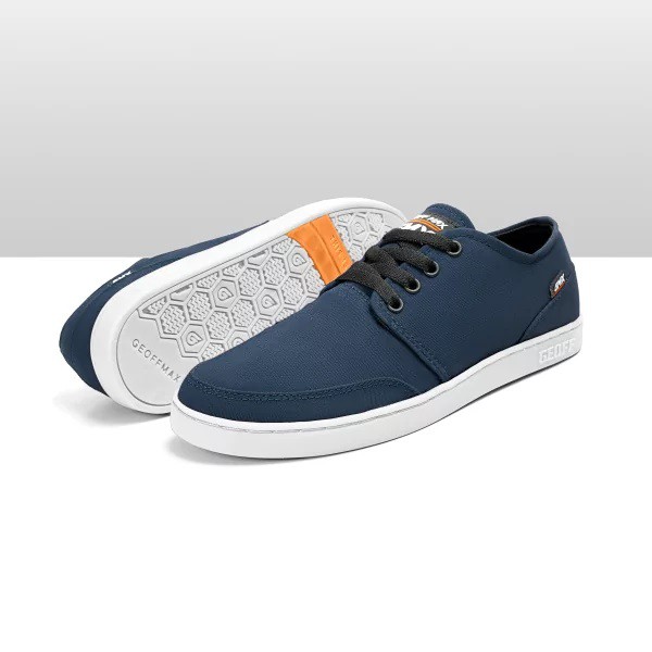 Sepatu Sneakers Pria Geoff Max Authentic Navy Shopee