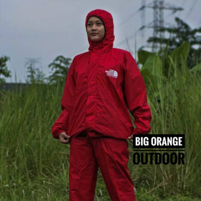 Jual Jas Hujan Raincoat The North Face Tnf Mantel Setelan Murah Berkualitas Full Sealed | Shopee Indonesia