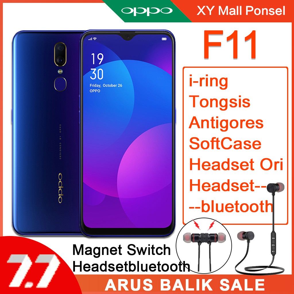 OPPO F11 4GB 128GB 48MP Camera 6.53 inci 4000mAh Battery Fast Charging