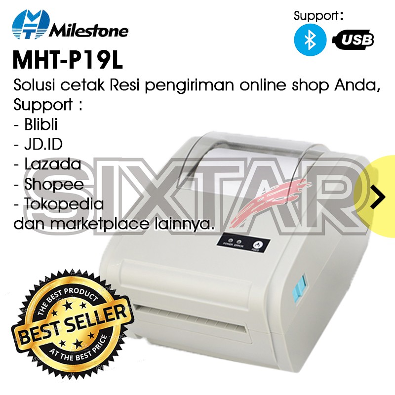 PRINTER BLUETOOTH THERMAL LABEL PENGIRIMAN CETAK RESI