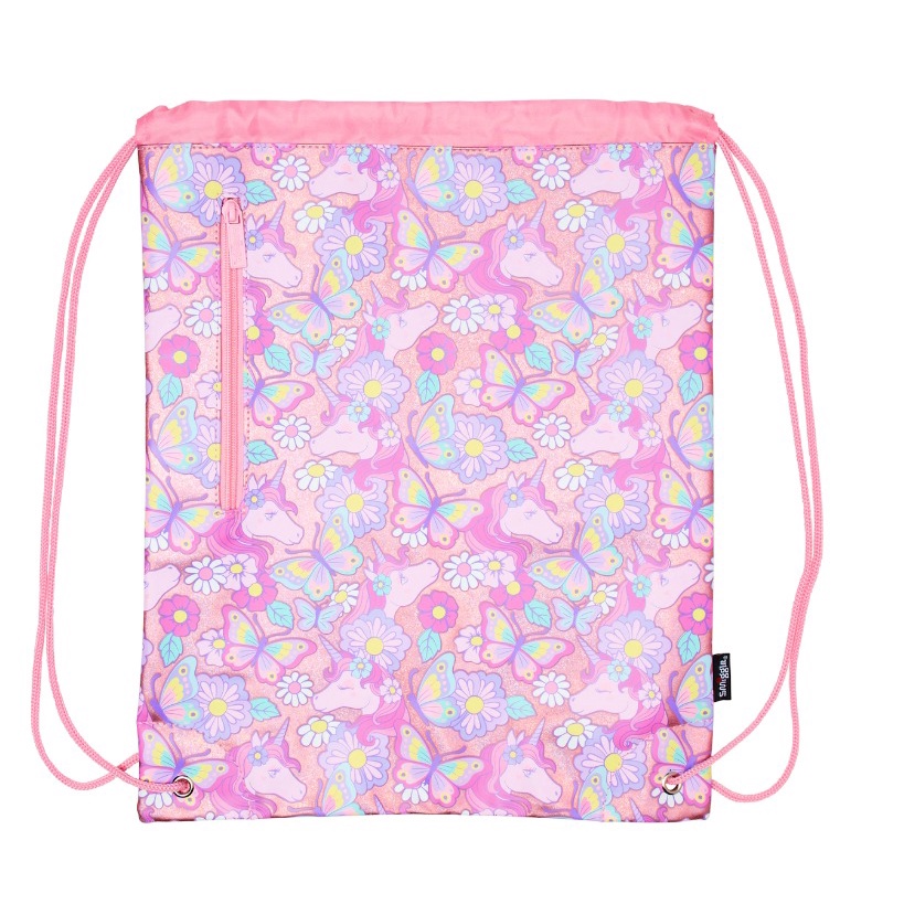 Jual Smiggle Hey There Drawstring Bag Pink/Tas Serut/Tas Smiggle Pink