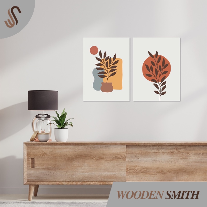 Jual Wooden Smith Wall Decor Motif Botanical Ukuran 15x20cm Hiasan